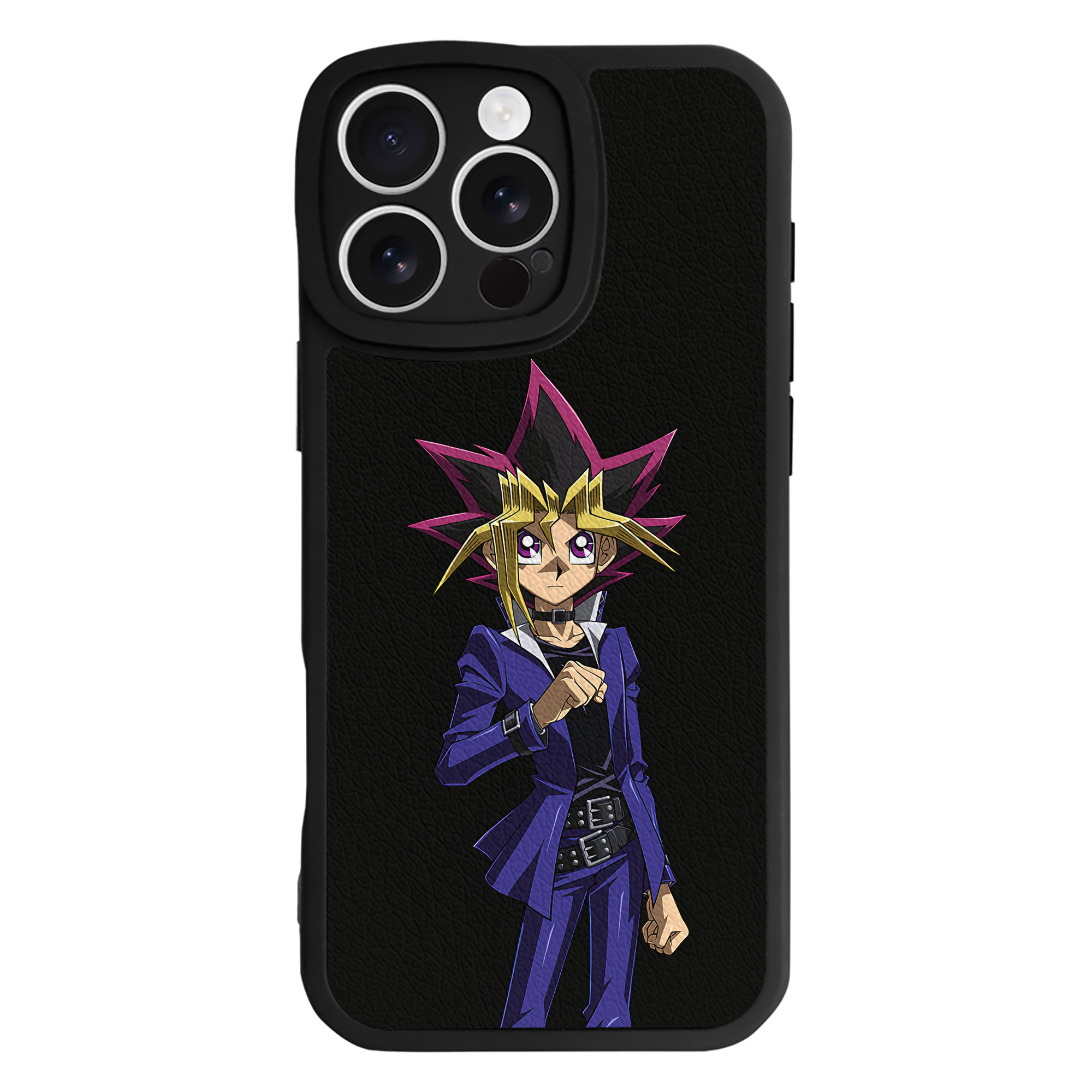 遊☆戯☆王 Yu-Gi-Oh! 【iPhone 16シリーズ対応】シリコンスマホケース（レザー調） 材質：シリコン